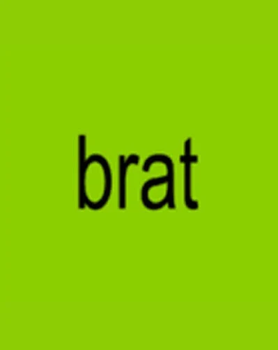Capa verde-limão do álbum Brat, de Charli xcx